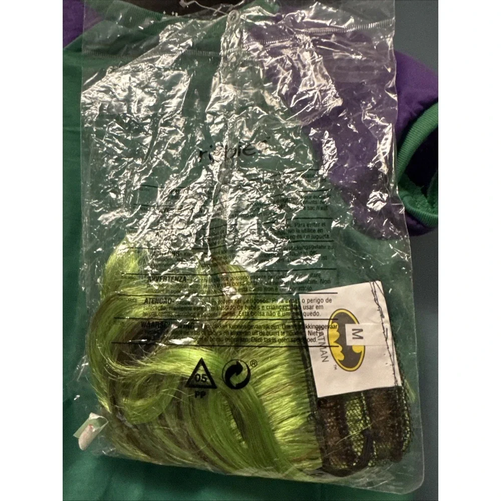 Rubies Fetch for Pets Batman‎ The Joker Dog T Shirt Size Large With medium Wig